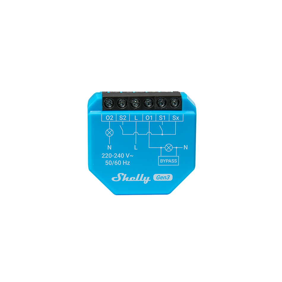 Shelly 2L Gen3 (Bypass 1L/2L incluso)