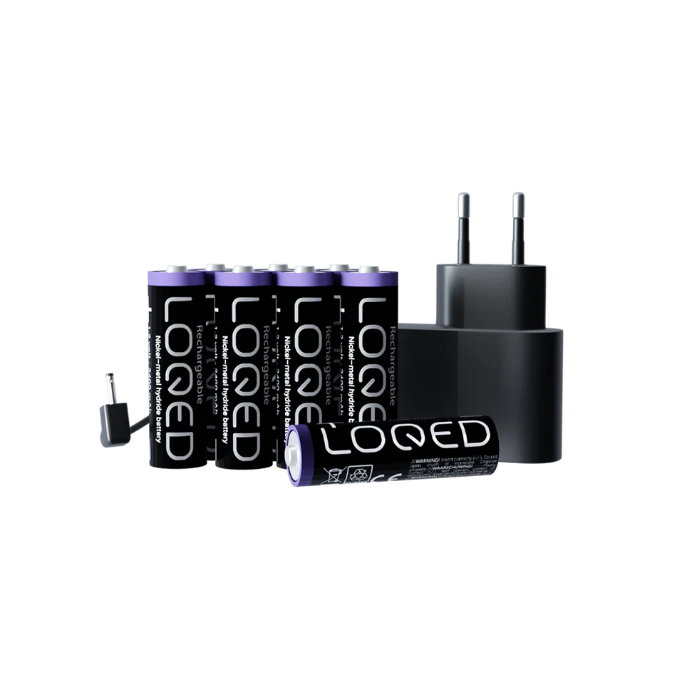 LOQED Power Kit – Alimentatore con batterie ricaricabili per LOQED Touch Smart Lock