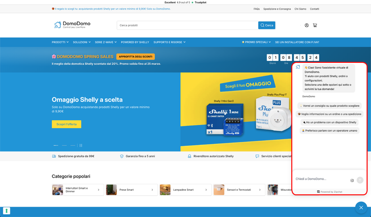 DomoDomo AI - Risposte immediate 24 ore su 24