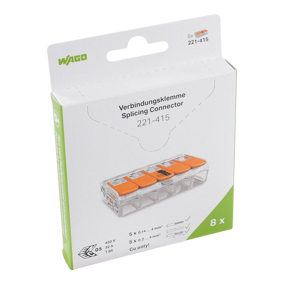 Wago 221-415/995-008 - Morsetto di giunzione con leve