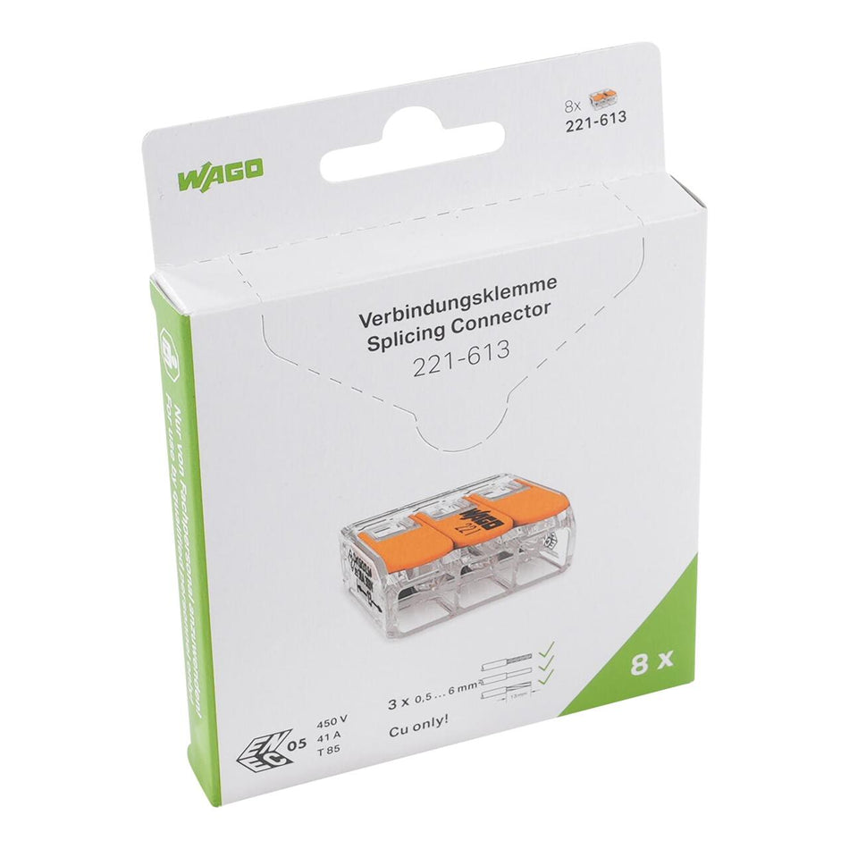 Wago 221-613/995-008 - Morsetto di giunzione con leve