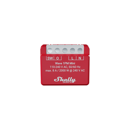 Shelly Qubino Wave 1PM Mini EU LR - interruttore Z-Wave con misuratore Long Range