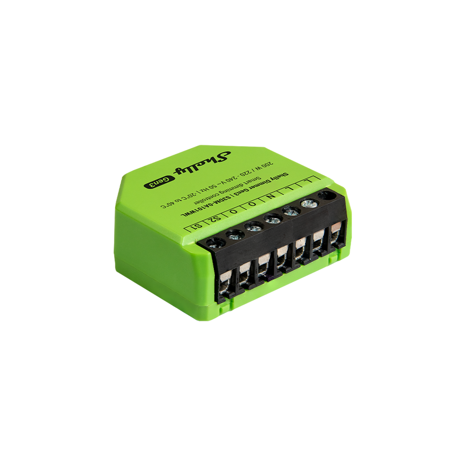 Shelly Dimmer Gen3 Kit con Bypass per Luci LED a Bassa Potenza