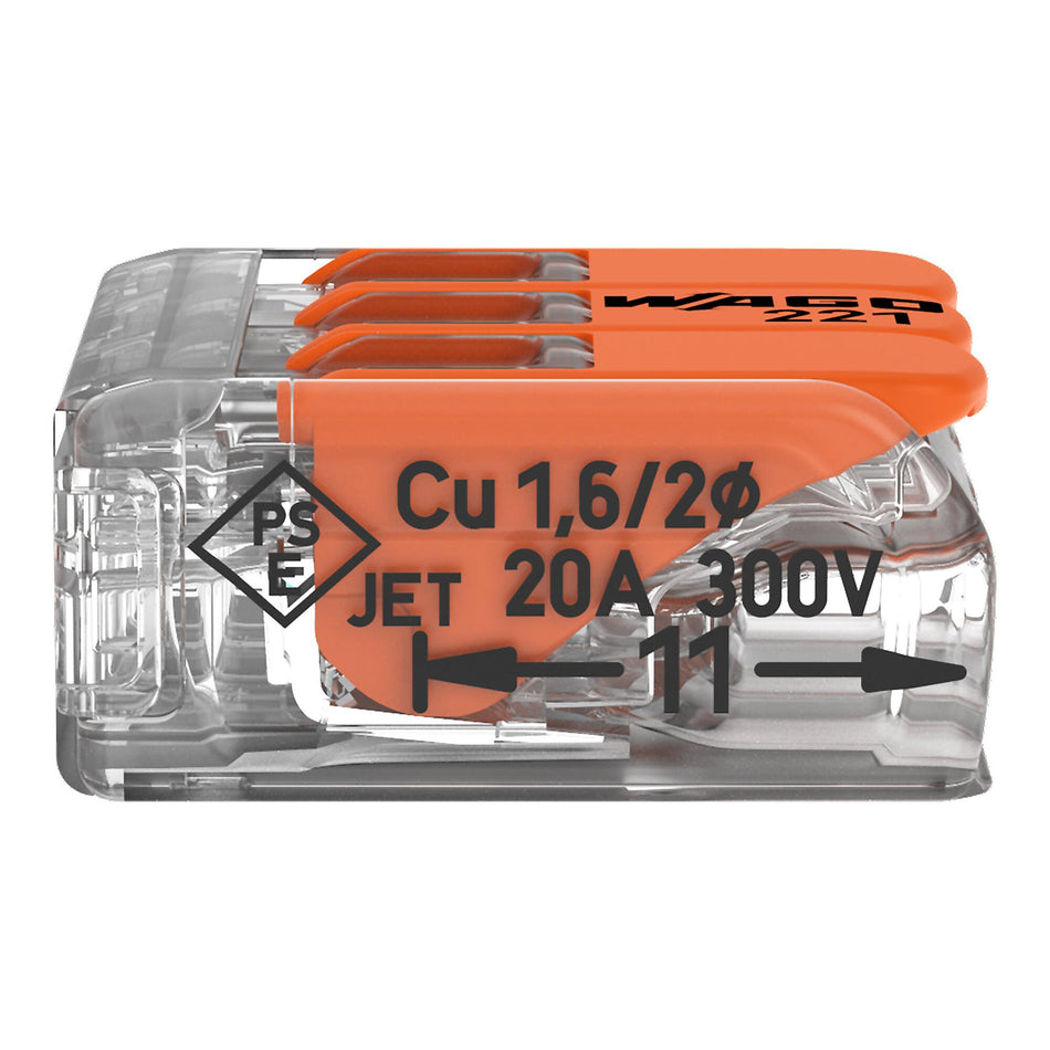 Wago 221-413 - Morsetto di giunzione con leve