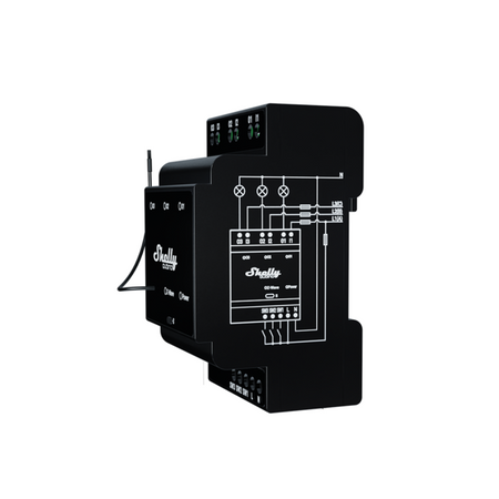 Shelly Qubino Wave Pro 3 - installazione su guida DIN