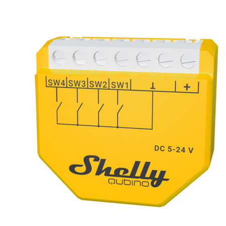 Shelly Qubino Wave i4 DC - schema