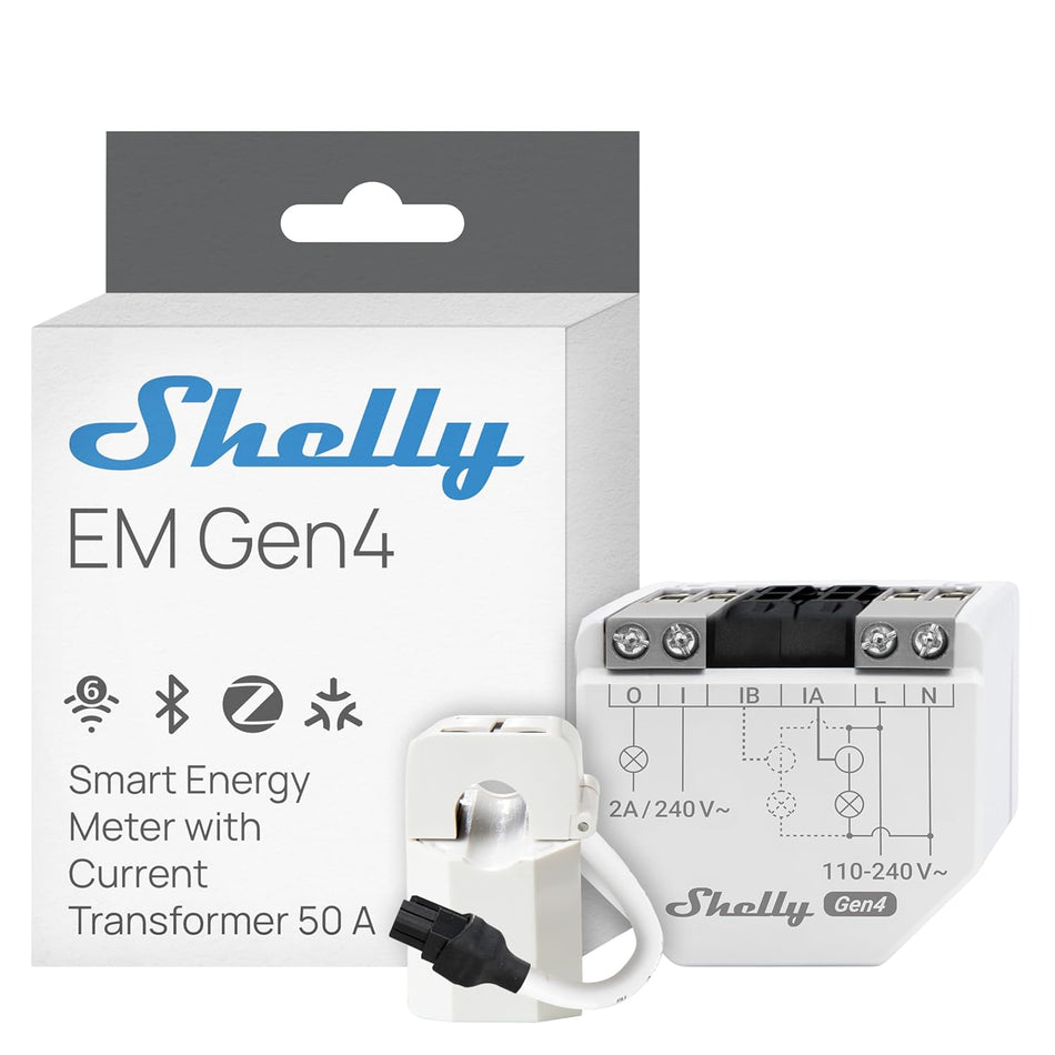 Shelly EM Gen4 - CT 50A inclusa