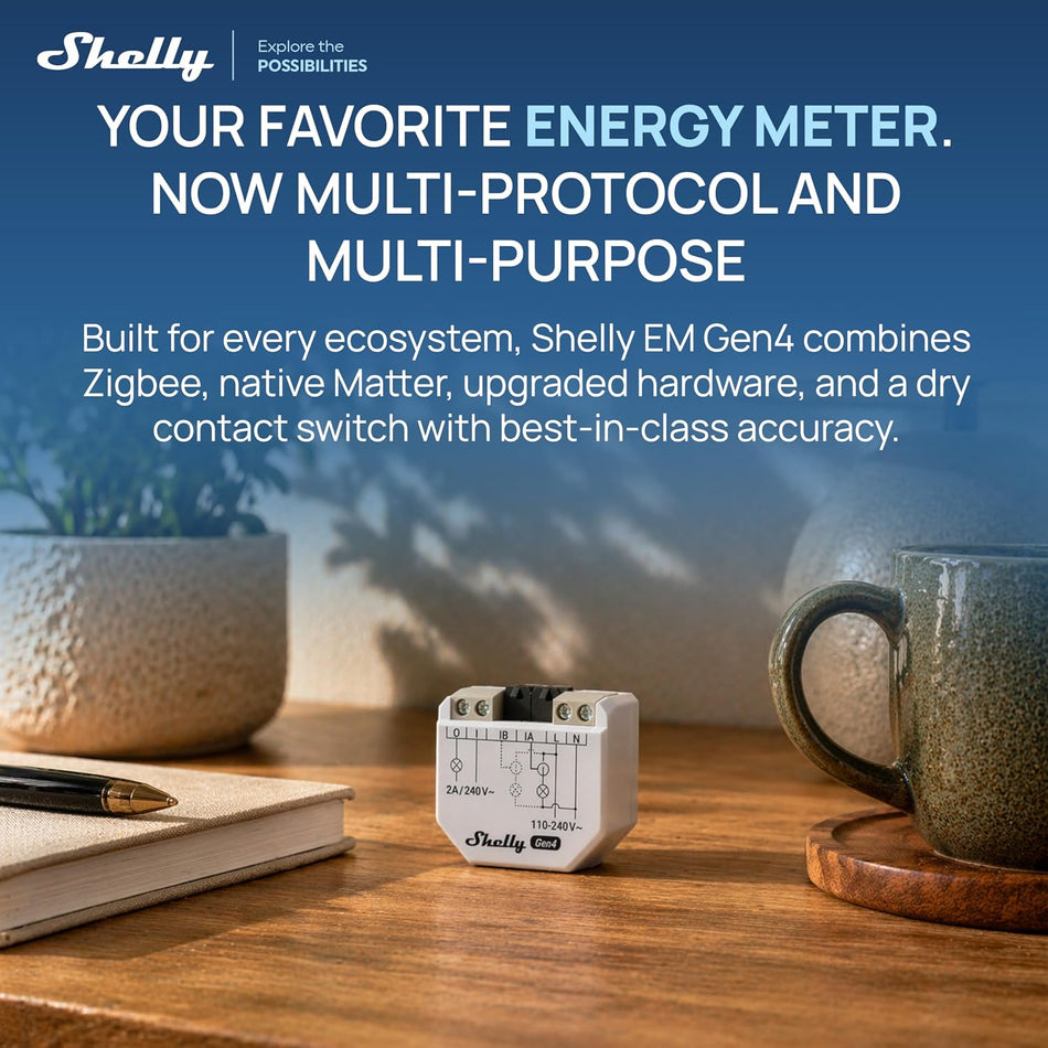 Shelly EM Gen4 - CT 50A inclusa