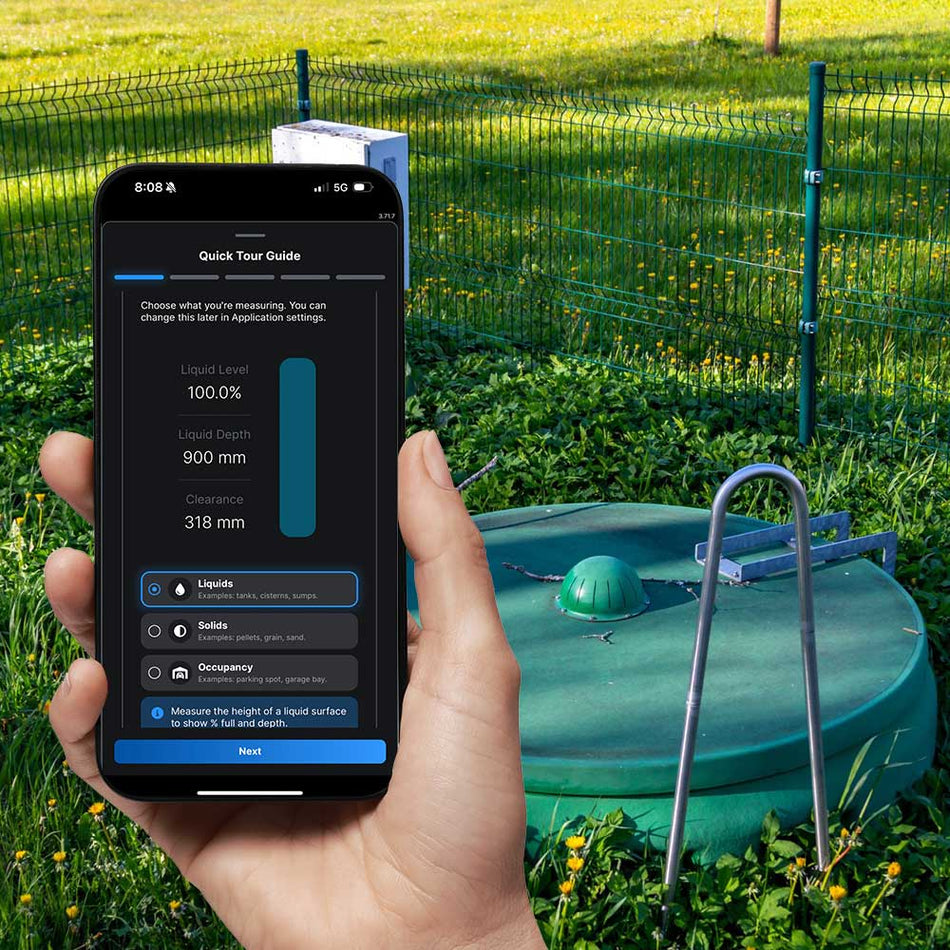 Shelly BLU Distance - Sensore Bluetooth a ultrasuoni per il monitoraggio preciso di distanza e livelli fino a 5 metri