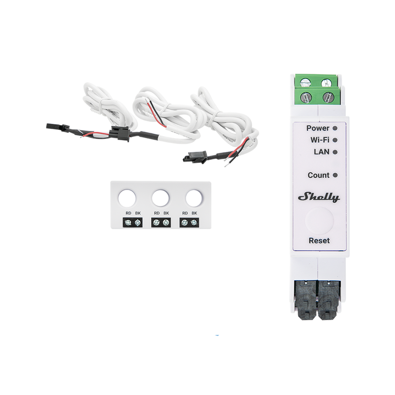 Shelly Pro 3EM-3CT63 – Misuratore di Energia Trifase Professionale