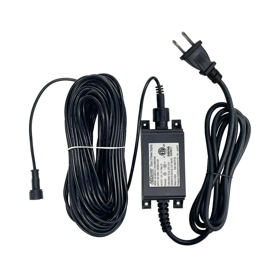 Alimentatore DC 12V/1A con cavo 20 m (per Ecowitt WS90)