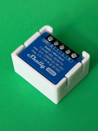 SOIXX Supporto da parete per Shelly Mini Wave Gen3, piatto