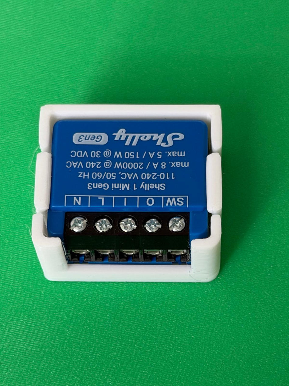 SOIXX Supporto da parete per Shelly Mini Wave Gen3, piatto